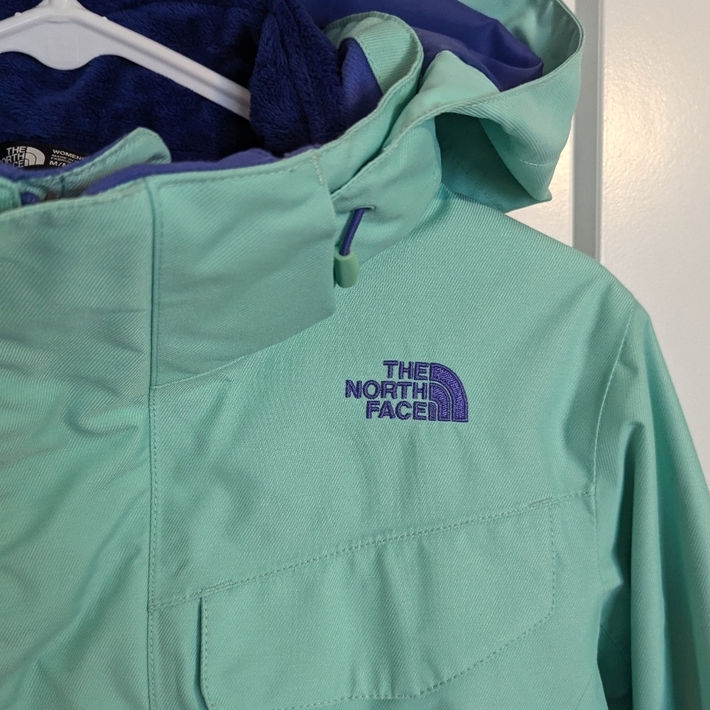 The North Face Alpine Hyvent 3-in-1 Ski Jacket - Surf Green sz M - Picture 3 of 10